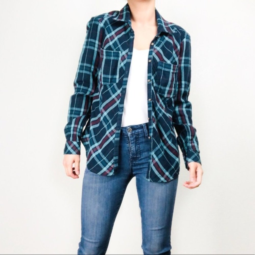 Aratta Exclusive Stitch Fix Flannel Front Pockets